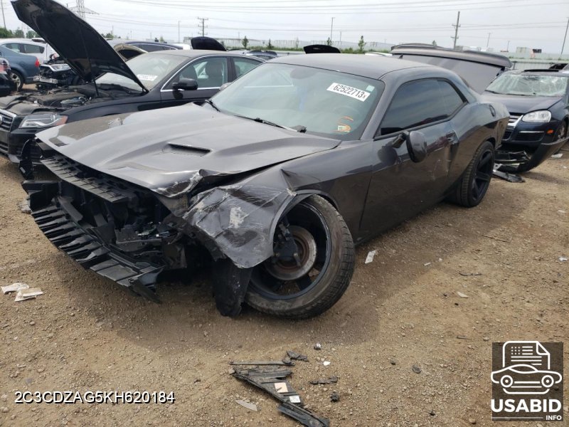 Card image of 2019 Dodge Challenger Sxt with VIN 2C3CDZAG5KH620184