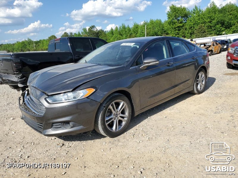 Card image of 2018 Ford Fusion Se with VIN 3FA6P0HD5JR189197