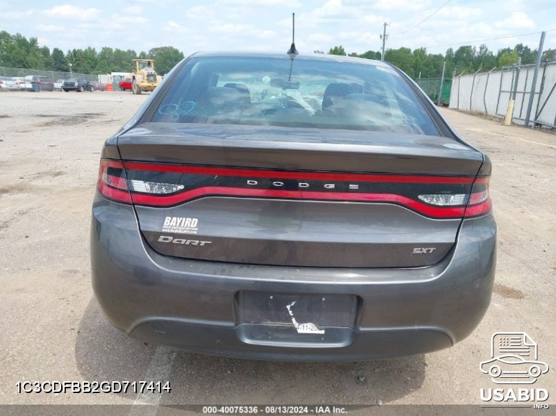 Thumbnail of 2016 Dodge Dart Sxt with VIN 1C3CDFBB2GD717414