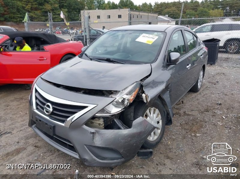 Thumbnail of 2018 Nissan Versa S/S Plus/Sv/Sl with VIN 3N1CN7AP5JL867002