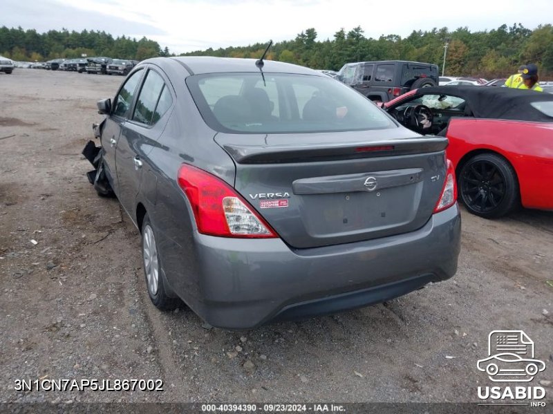 Thumbnail of 2018 Nissan Versa S/S Plus/Sv/Sl with VIN 3N1CN7AP5JL867002