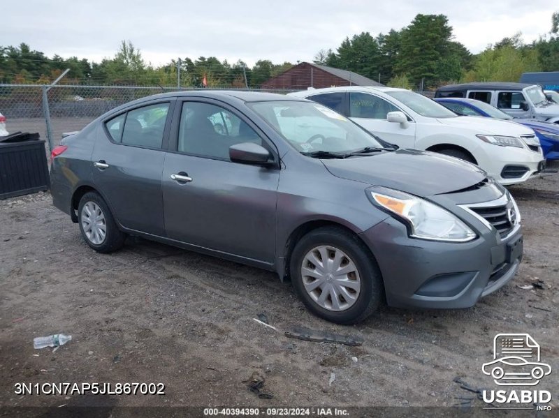 Thumbnail of 2018 Nissan Versa S/S Plus/Sv/Sl with VIN 3N1CN7AP5JL867002