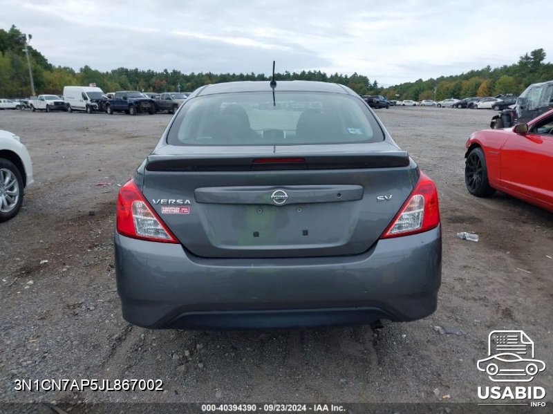 Thumbnail of 2018 Nissan Versa S/S Plus/Sv/Sl with VIN 3N1CN7AP5JL867002