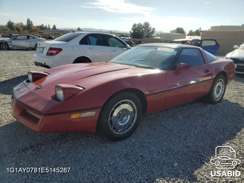 Card image of 1984 Chevrolet Corvette with VIN 1G1AY0781E5145267